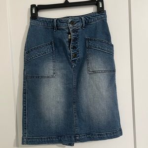 Anthropologie Jean Skirt